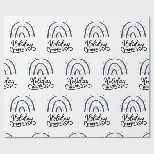 Vakanaal Magic Boho Rainbow Gift Wrapping Cadeaupapier (Vlak)