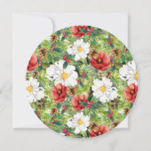 Vakanaal van de feestdag Brunch Kerstchic Waterver Kaart (Achterkant)