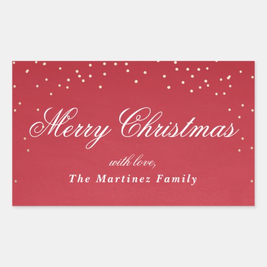 Vakanaal van de folie rechthoekige sticker (Voorkant)