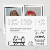 Vakanaal voor kerstmis 2-fotokaarten (Voorkant / Achterkant)