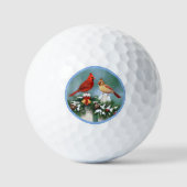 Vakanalen en kerstgarland Golf Balls Golfballen (Voorkant)