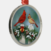 Vakanalen en kerstgarland metalen ornament (Rechts)