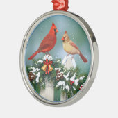 Vakanalen en kerstgarland metalen ornament (Links)