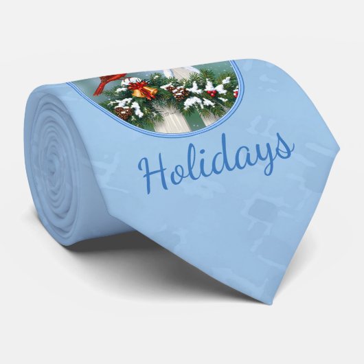 Vakanalen en kerstgarland stropdas (Opgerold)