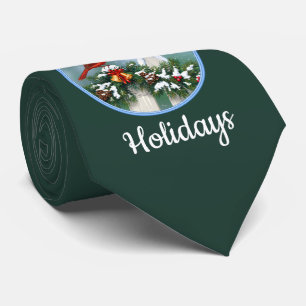 Vakanalen en kerstgarland stropdas