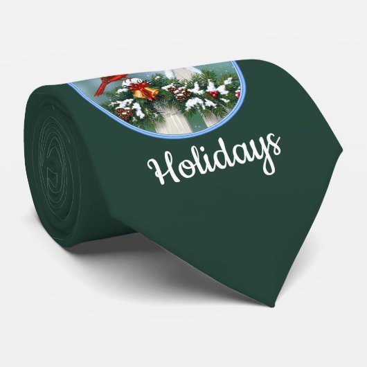 Vakanalen en kerstgarland stropdas (Opgerold)