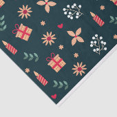 Vakanalen en Ornamenten op zwarte achtergrond Tissuepapier (Detail)