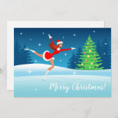 Vakandige kerstkaart voor meisjes (Voorkant / Achterkant)