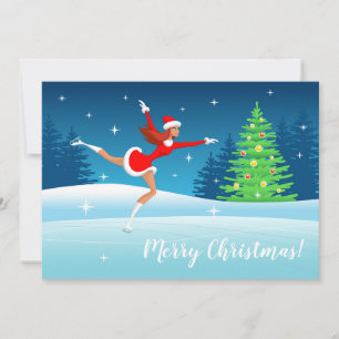 Vakandige kerstkaart voor meisjes