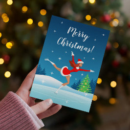 Vakandige kerstkaart voor meisjes