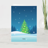 Vakandige kerstkaart voor meisjes feestdagen kaart (Achterkant)