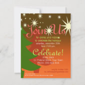 Vakanesboom - Aangepaste kerstinitialen Kaart (Achterkant)