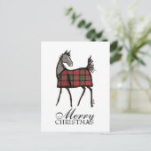 Vakaneshals met kerstmis feestdagenkaart (Staand voorkant)