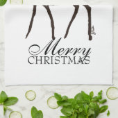 Vakaneshals met kerstmis theedoek (Gevouwen)