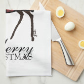 Vakaneshals met kerstmis theedoek (Quarter Fold)