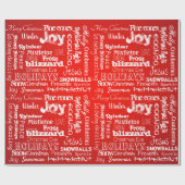 Vakaneskerbouwhonzen met vuurbal rood cadeaupapier (Vlak)