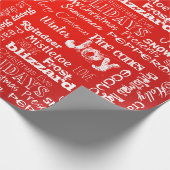 Vakaneskerbouwhonzen met vuurbal rood cadeaupapier (Hoek)