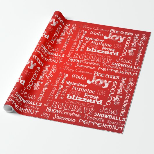 Vakaneskerbouwhonzen met vuurbal rood cadeaupapier (Uitgerold)