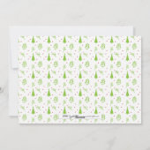 Vakaneskerfeestdag — Merry-kerstpatroonfotokaart Feestdagenkaart (Achterkant)