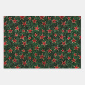 Vakaneskerfeestdagen: groene feestdagen inpakpapier vel (Voorkant 2)