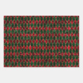 Vakaneskerfeestdagen: groene feestdagen inpakpapier vel (Voorkant)