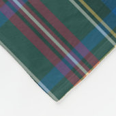 Vakaneskerkerkerst in Tartan Pset Initialen Fleece Deken (Hoek)