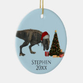 Vakaneskerstboom Tyrannosaurus T-rex Keramisch Ornament (Rechts)
