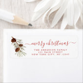 Vakaneskerstgeschut met pinkloontak etiket (Insitu)