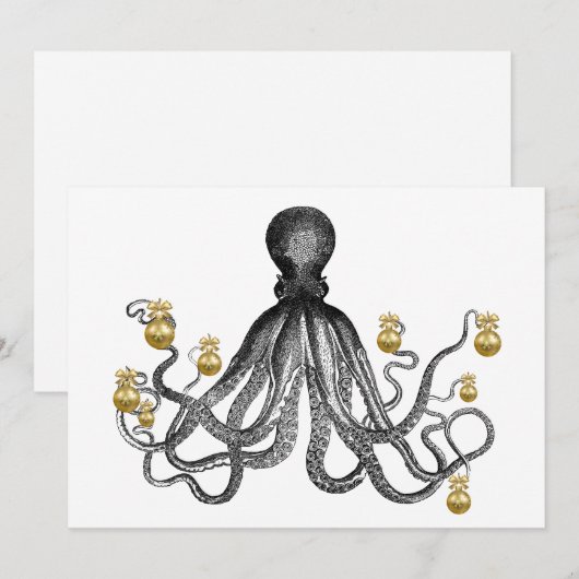 Vakaneskerversieringen voor de feestdag feestdagenkaart (Voorkant / Achterkant)