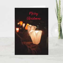 Vakaneskist met kerstavond feestdagen kaart