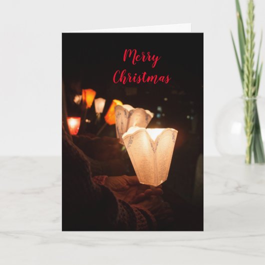 Vakaneskist met kerstavond feestdagen kaart (Voorkant)