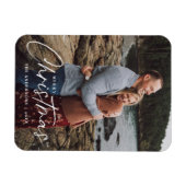 Vakanesthesidefoto van Merry Kerstmis Magneet (Horizontaal)