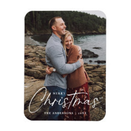Vakanesthesidefoto van Merry Kerstmis Magneet