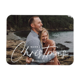 Vakanesthesidefoto van Merry Kerstmis Magneet