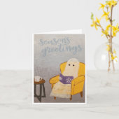 Vakanesthesiekaart voor kerstmis kaart (Gele Bloem)