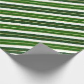 Vakanestische feestdagen, groen, wit en gouden ker cadeaupapier (Hoek)