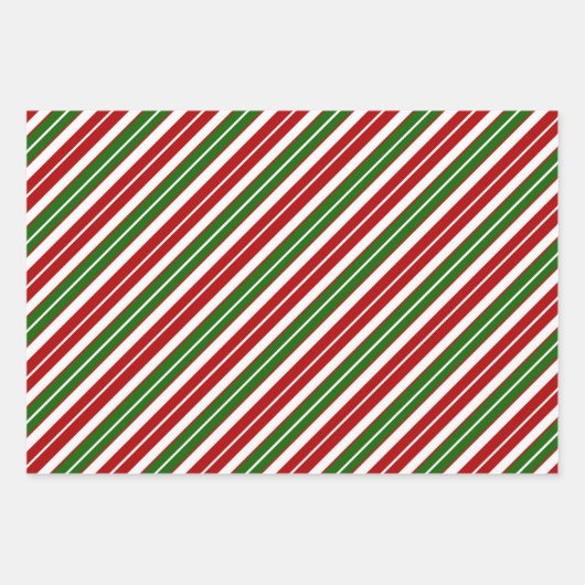 Vakanestische feestdagen, rode, witte en groene ke inpakpapier vel (Voorkant 3)