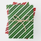 Vakanestische feestdagen, rode, witte en groene ke inpakpapier vel (In situ)