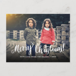 Vakanestische kerstfeestelijke foto feestdagenkaart