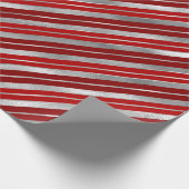 Vakanesurbanisatie en roodkerststrepen cadeaupapier (Hoek)