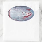 Vakangel met kardinale stickers van Renee (Tas)