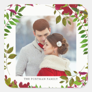 Vakanische foto Kerst sticker