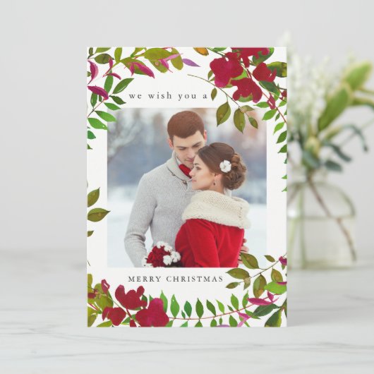 Vakanische kerstfeestdag voor feestdagen feestdagenkaart (Staand voorkant)