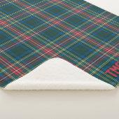 Vakanje kerstmis met open Initialen Sherpa Deken (3/4)