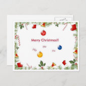 Vakanker Feestdagenkaart (Voorkant / Achterkant)