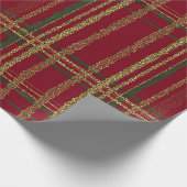 Vakankerfeest Rood, Groen en Goud Kerstfeest Tarta Cadeaupapier (Hoek)