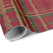 Vakankerfeest Rood, Groen en Goud Kerstfeest Tarta Cadeaupapier (Rol Hoek)