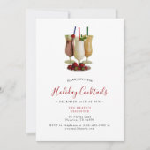 Vakankerfeest voor cocktails kaart (Voorkant)