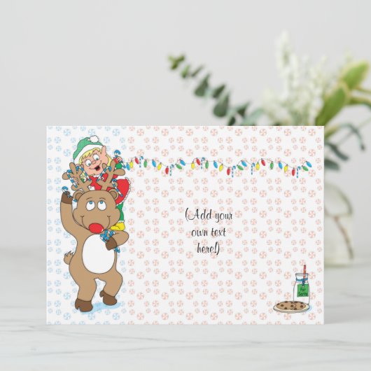 Vakankerfeestdag 7 x 5 inch uitnodiging/flat kaart (Staand voorkant)