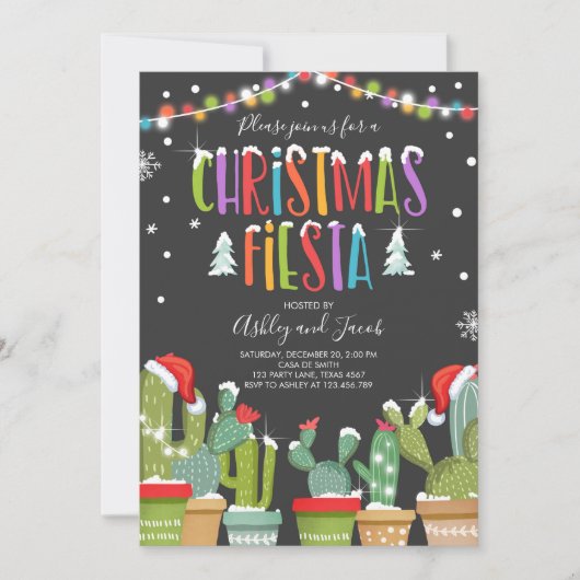 Vakankerfeestdag in Cactus Kaart (Voorkant)